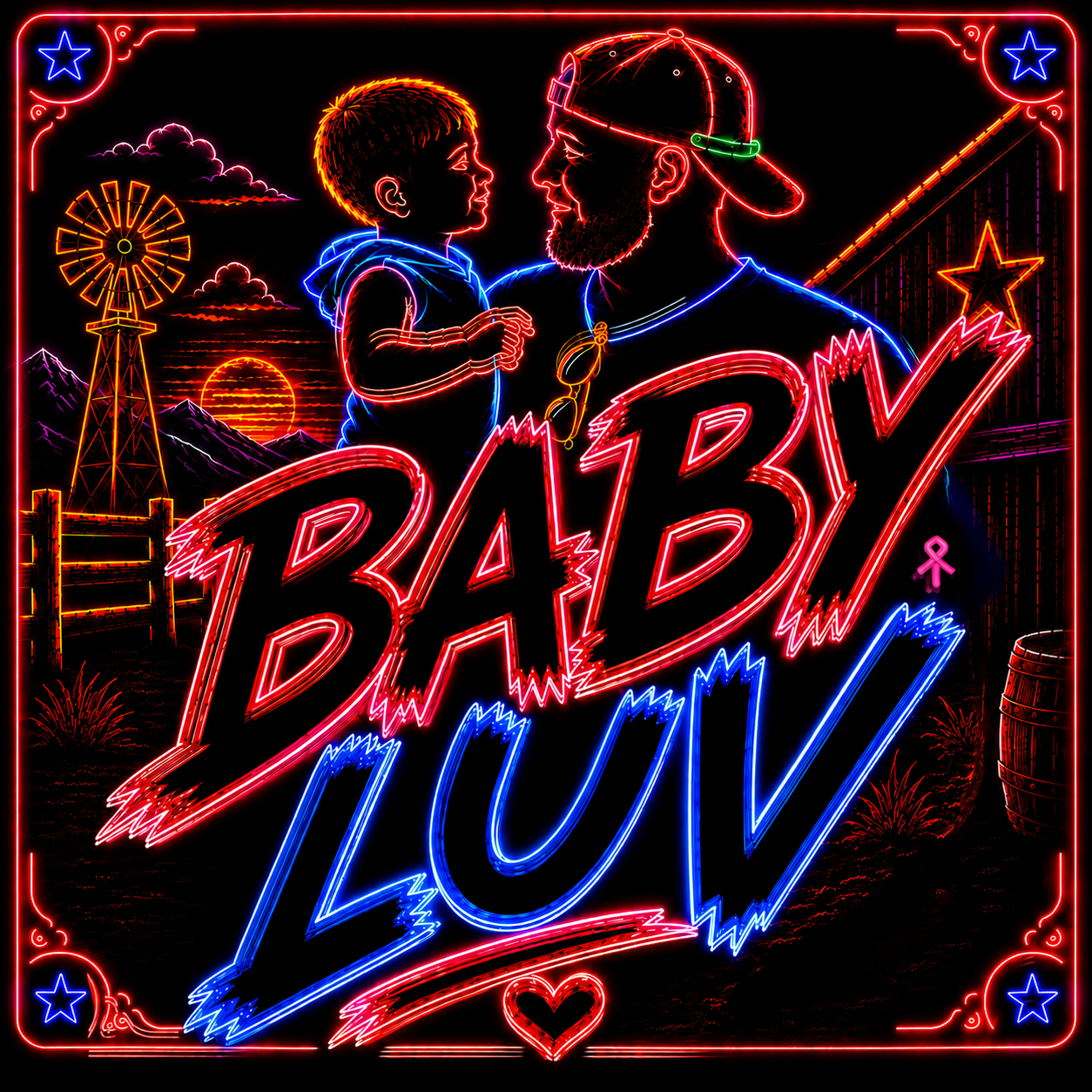 Baby Luv single cover art by Tala Pepper